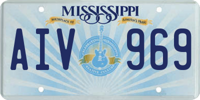 MS license plate AIV969