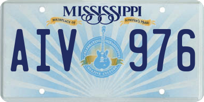 MS license plate AIV976