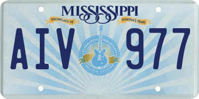 MS license plate AIV977