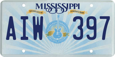 MS license plate AIW397