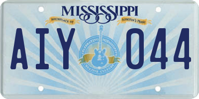 MS license plate AIY044