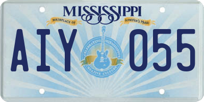MS license plate AIY055