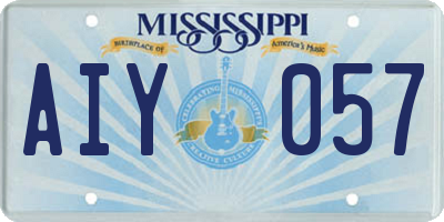 MS license plate AIY057