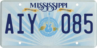 MS license plate AIY085