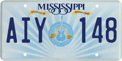 MS license plate AIY148