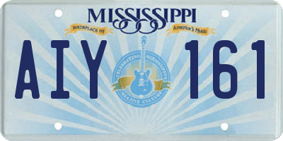 MS license plate AIY161