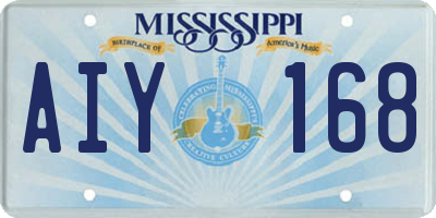 MS license plate AIY168