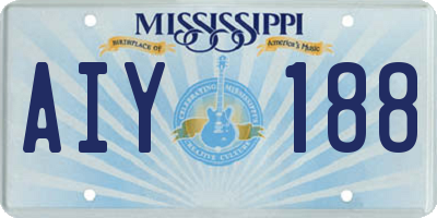 MS license plate AIY188
