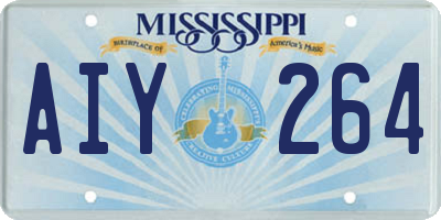 MS license plate AIY264