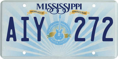 MS license plate AIY272