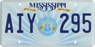 MS license plate AIY295