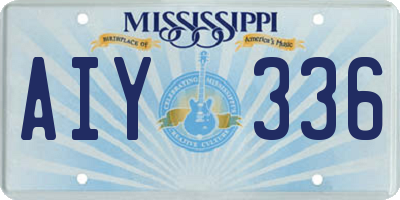 MS license plate AIY336