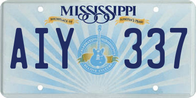 MS license plate AIY337