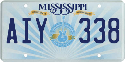 MS license plate AIY338