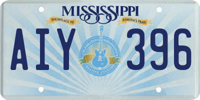 MS license plate AIY396