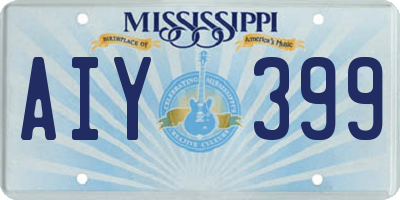 MS license plate AIY399