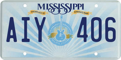 MS license plate AIY406