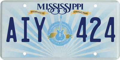 MS license plate AIY424