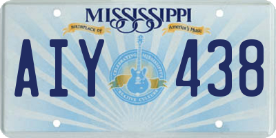 MS license plate AIY438