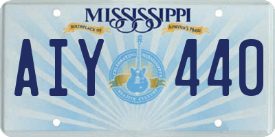 MS license plate AIY440