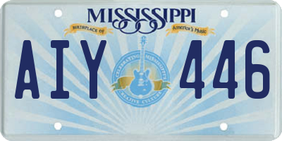 MS license plate AIY446