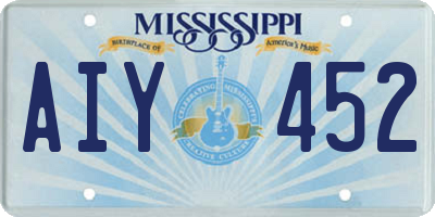 MS license plate AIY452