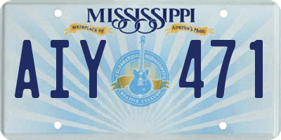 MS license plate AIY471
