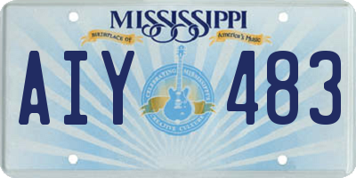 MS license plate AIY483