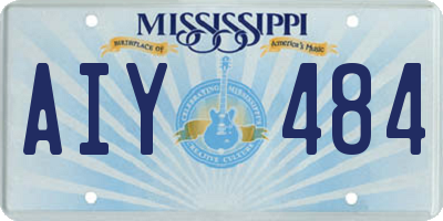 MS license plate AIY484