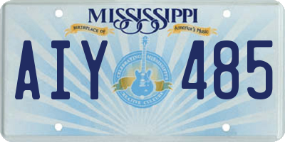 MS license plate AIY485