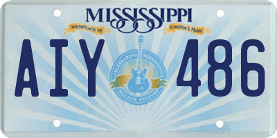 MS license plate AIY486