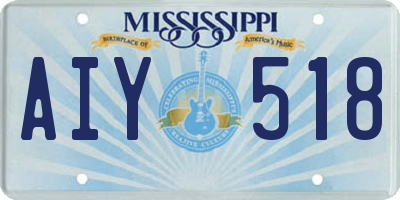 MS license plate AIY518