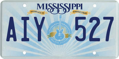 MS license plate AIY527