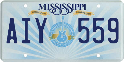 MS license plate AIY559