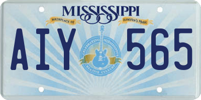 MS license plate AIY565