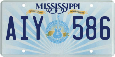 MS license plate AIY586