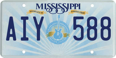 MS license plate AIY588