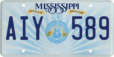 MS license plate AIY589