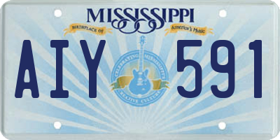 MS license plate AIY591