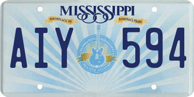 MS license plate AIY594