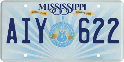 MS license plate AIY622