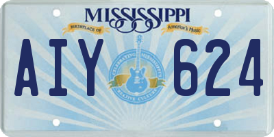 MS license plate AIY624