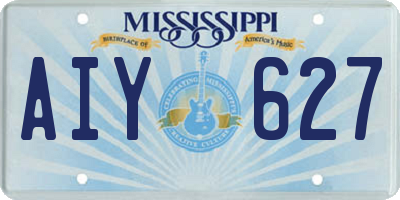 MS license plate AIY627