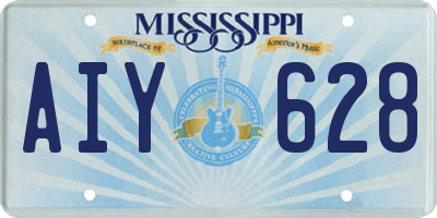 MS license plate AIY628
