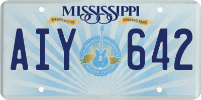 MS license plate AIY642