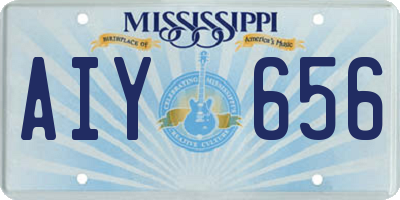 MS license plate AIY656