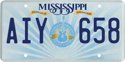 MS license plate AIY658