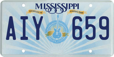 MS license plate AIY659