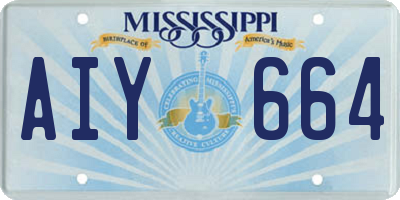 MS license plate AIY664