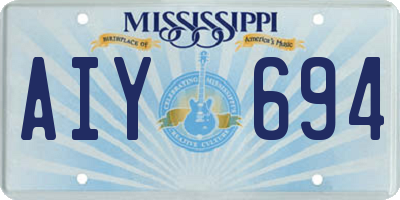 MS license plate AIY694